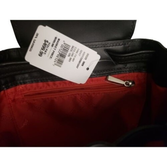 Longchamp LIMITED Black Lettering Logo Patch Leather XS Backpack New w/tag main image 8